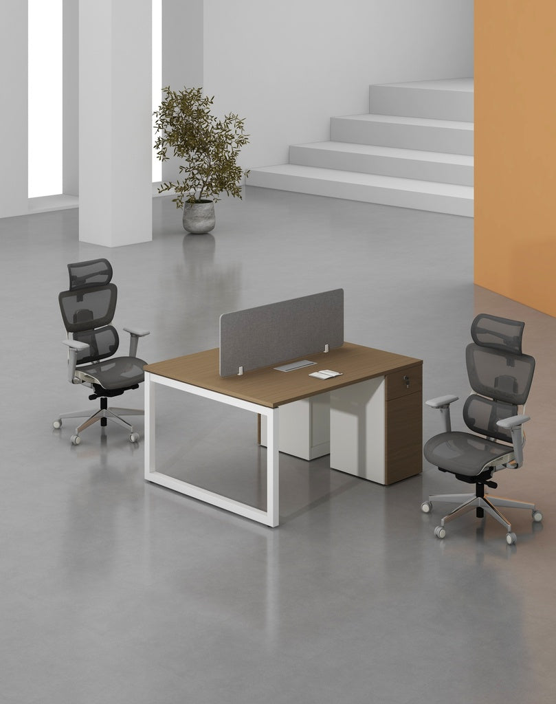 Base Series - Double Side WS (2pax) with Pedestal (1D+1F)