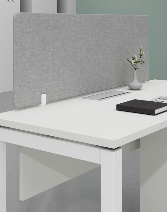 Base Series- Single side one person workstation (Straight leg) With 1-Drawer & 1-File Fixed Pedestal
