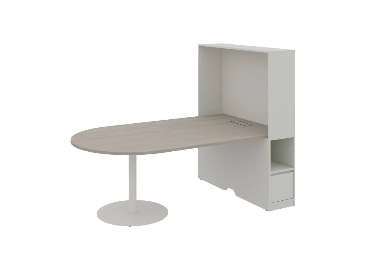 Feta half round meeting table