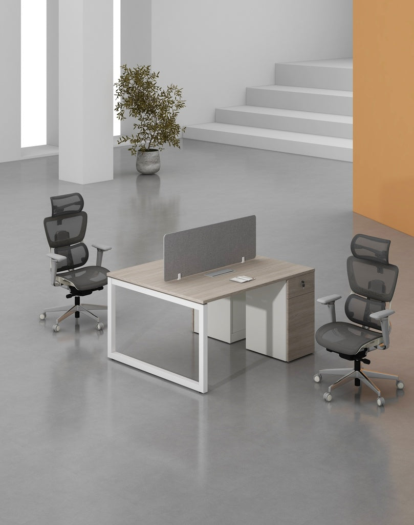Base Series - Double Side WS (2pax) with Pedestal (1D+1F)