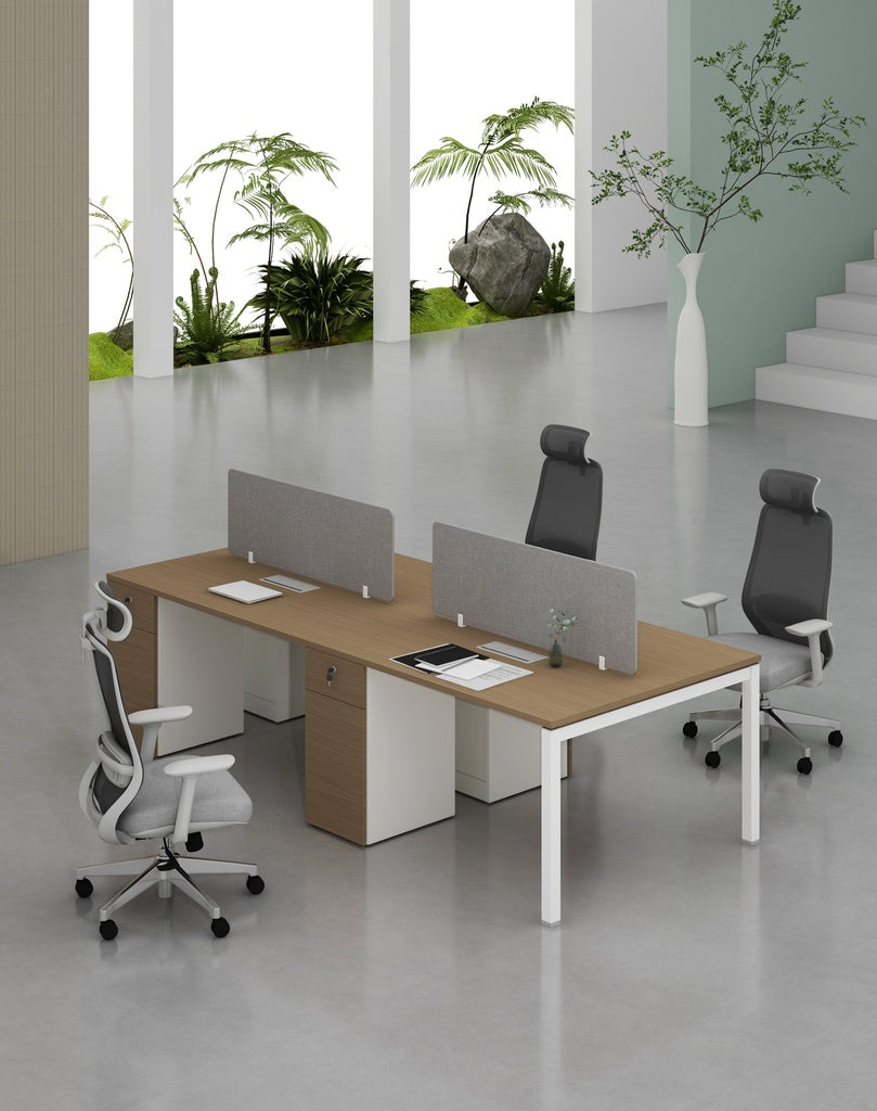 Base Series - Double Side WS (4pax) with Pedestal (1D+1F)
