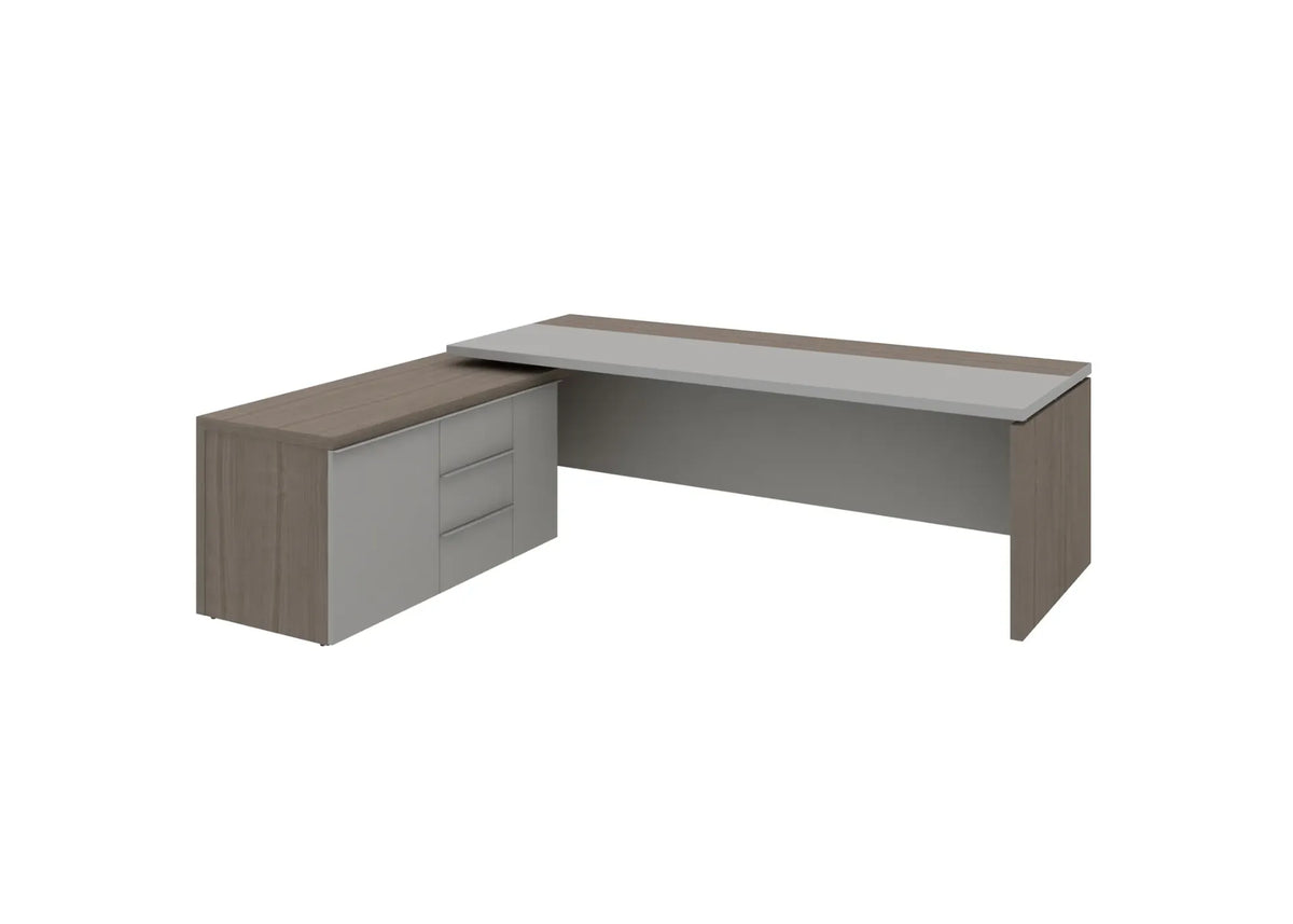 Bofei L-shaped Executive Table with Storage