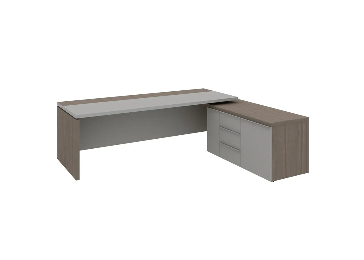 Bofei L-shaped Executive Table with Storage