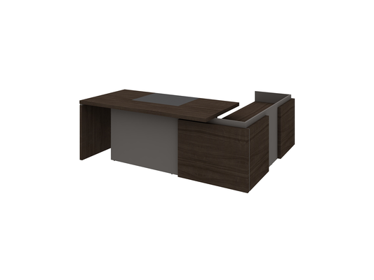 Bota L-shaped Executive Table with Storage