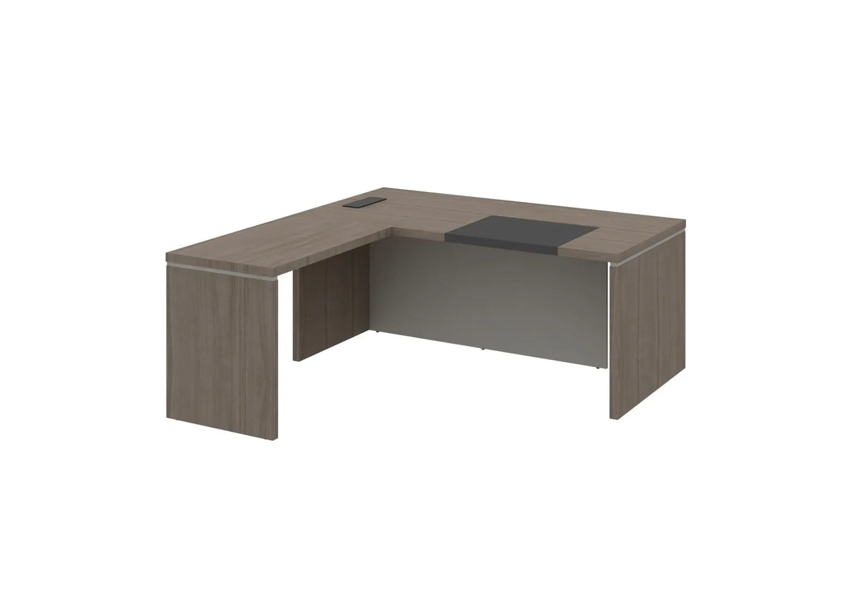 Single Manager Table Bota L-shaped Manager Table with Side return – DAMONS