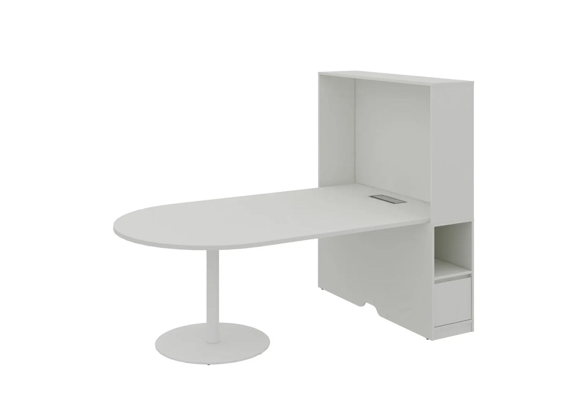 Feta half round meeting table