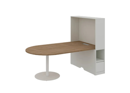 Feta half round meeting table