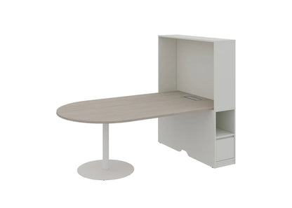 Feta half round meeting table